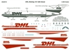 1:200 DHL (cream & burgundy) Boeing 727