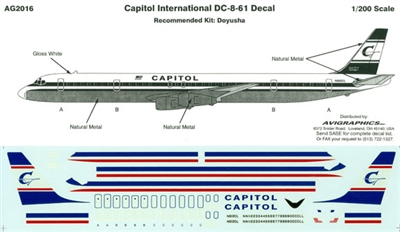1:200 Capitol Douglas DC-8-61