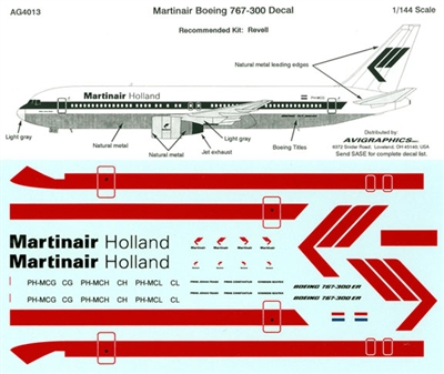 1:144 Martinair Boeing 767-300