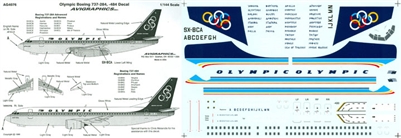 1:144 Olympic Airlines Boeing 737-200/-400