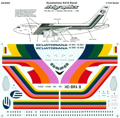 1:144 Ecuatoriana Airbus A.310
