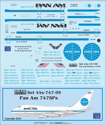 1:144 Boeing 747SP kit, with DRAW Decal