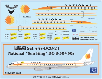 1:144 Douglas DC-8-50, with DRAW Decal