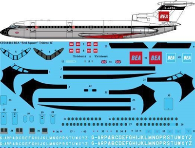 1:144 HS.121 Trident 1C, with 26Decal