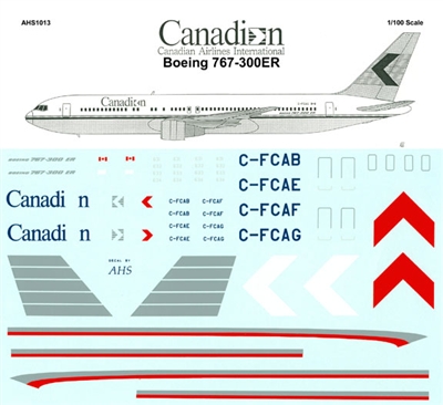 1:100 Canadian Airlines Boeing 767-300 ER