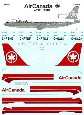 1:100 Air Canada L.1011 Tristar
