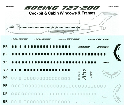 1:100 Windows, Boeing 727-200