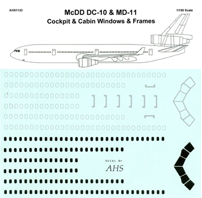 1:100 Windows & Frames, DC-10 / MD-11