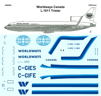 1:200 Worldways Canada L.1011 Tristar