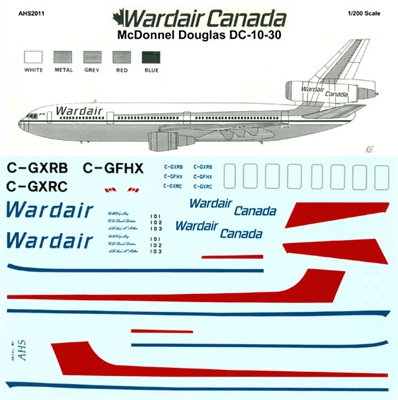 1:200 Wardair Canada McDD DC-10-30