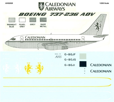 1:200 Caledonian Airlines Boeing 737-200 ADV
