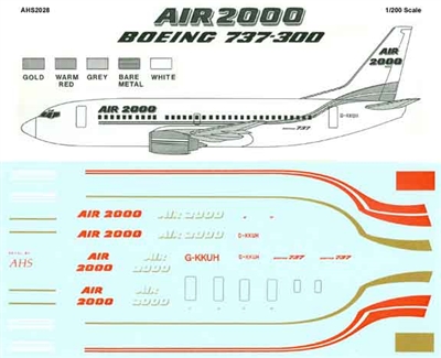 1:200 Air 2000 Boeing 737-300