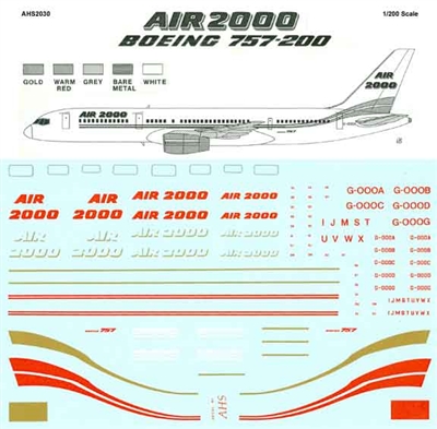 1:200 Air 2000 Boeing 757-200