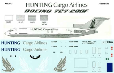 1:200 Hunting Cargo Boeing 727-200C