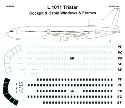 1:200 Windows, L.1011 Tristar