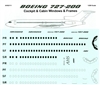 1:200 Windows & Frames, Boeing 727-200 *Sold Out*