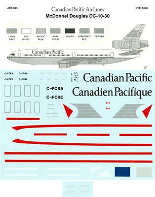 1:144 Canadian Pacific McDD DC-10-30