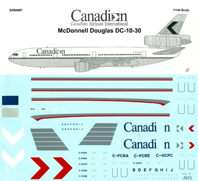 1:144 Canadian Airlines International Ltd McDD DC-10-30