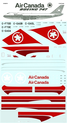 1:144 Air Canada Boeing 747's