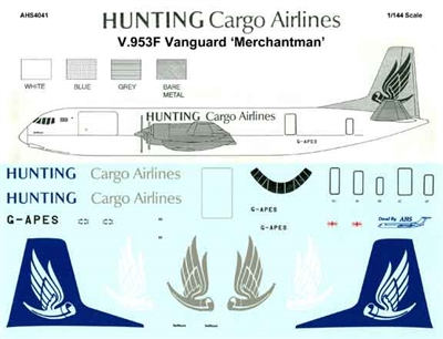 1:144 Hunting Cargo Airlines V.953F Vanguard 'Merchantman'