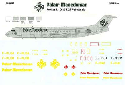 1:144 Palair Fokker 100