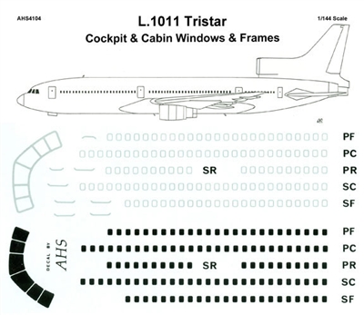 1:144 Windows, L.1011 Tristar *Sold Out*