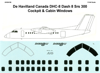 1:144 Windows, DHC-8 Dash 8 Series 300