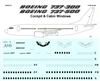 1:144 Windows, Boeing 737-300 / -500