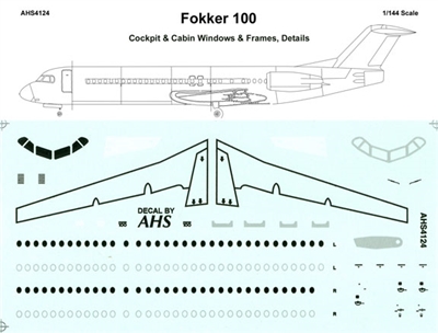 1:144 Fokker 100 Windows & Details *Sold Out*