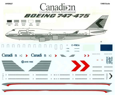 1:400 Canadian Airlines International Boeing 747-400