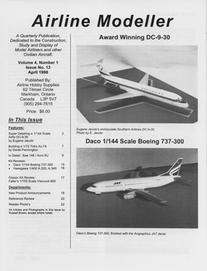 Airline Modeller Vol 4 No.1, Issue 13