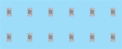 1:144 Rolls Royce Logos (sheet of 12)