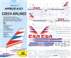 1:144 CSA Czech Airlines Airbus A.321