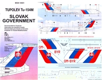 1:144 Slovak Government Tupolev 154M