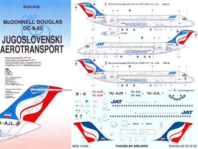 1:144 JAT Yugoslav Airlines Douglas DC-9-30