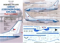 1:144 CSA Czechoslovak Airlines (retro cs) Boeing 737-500