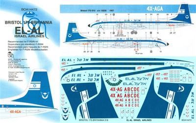 1:144 El Al Israel Airlines Br.175 Britannia 300