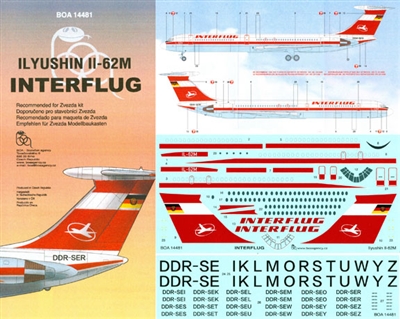 1:144 Interflug Ilyushin 62M