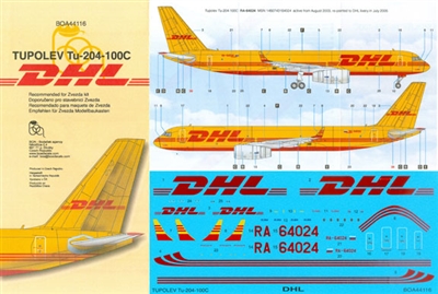 1:144 DHL Tupolev Tu.204C