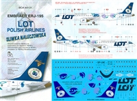 1:144 LOT Polish 'Sliwka Naleczowska' Embraer 175