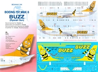 1:144 Buzz Ryanair Sun Boeing 737-MAX8