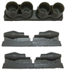1:144 Kolesov RD36-51A Engine exhaust nozzles (Tu.144)