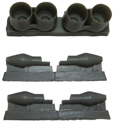 1:144 Kolesov RD36-51A Engine exhaust nozzles (Tu.144)