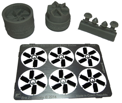 1:144 Photo Etch Fan Blades for GEnX-1B Engines (2), B.787