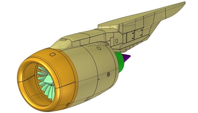1:144 RR Trent Engines (2), Boeing 777