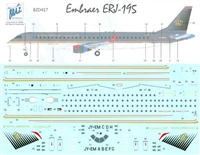 1:144 Royal Jordanian Airlines Embraer 195