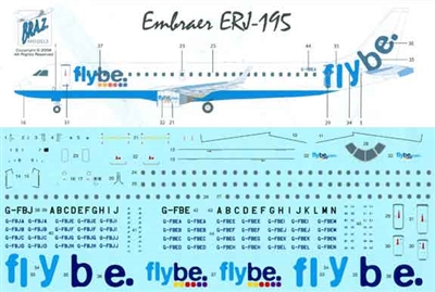 1:144 FlyBE Embraer 195