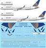 1:144 Continental Airlines & United Airlines Boeing 757-224, -324, -33N