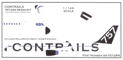 1:144 Boeing 757-200 (RB.211-535E Engines) (No Decal)