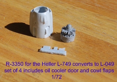 1:72 L.049 Constellation Engines (set of 4)